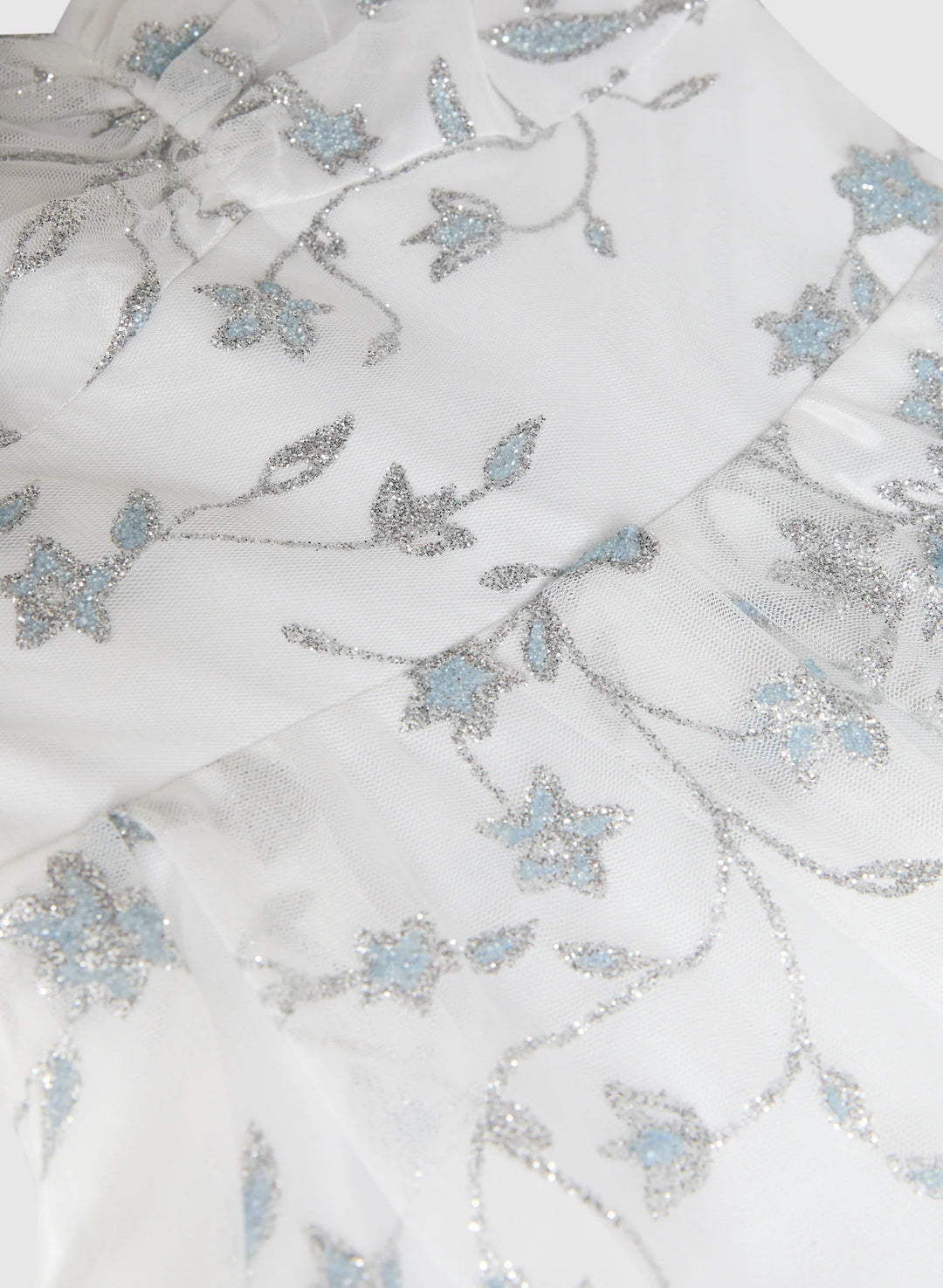 LAURA Glittery Floral Tulle Dress