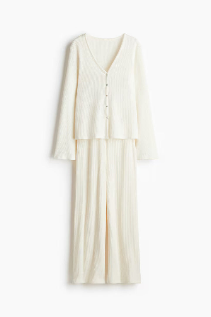 H&M Ribbed jersey pyjamas