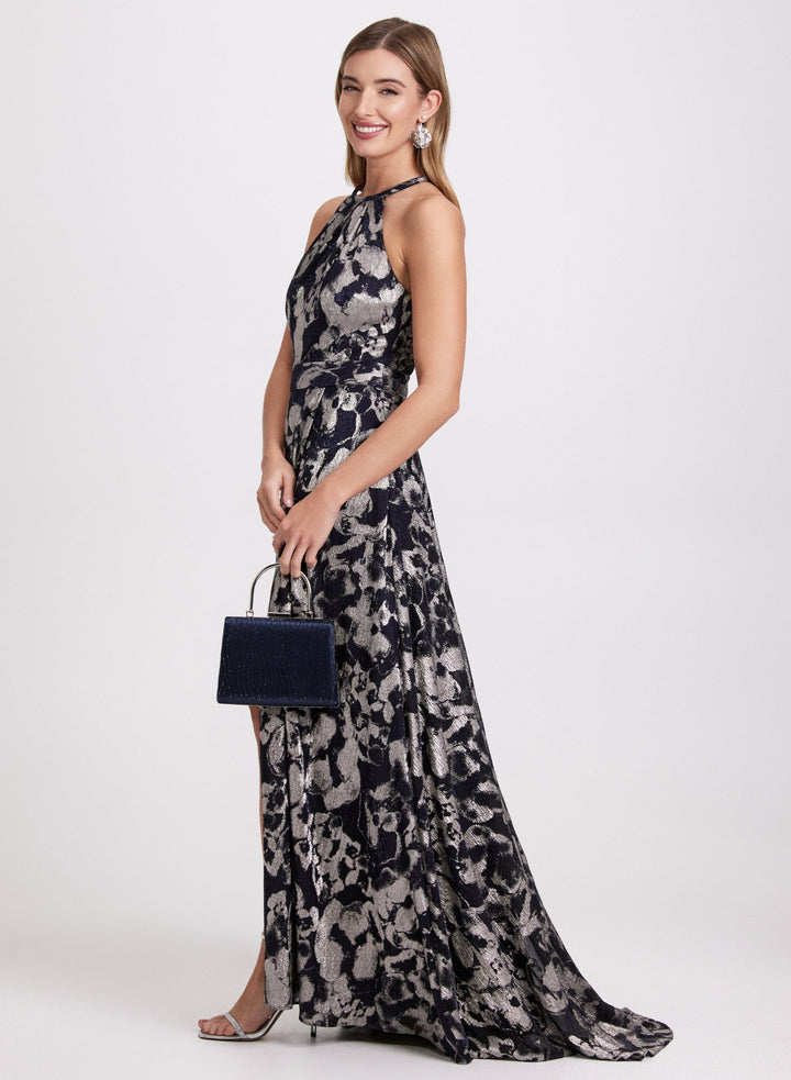 LAURA Floral Metallic Dress