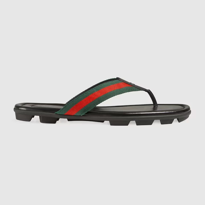 GUCCI Men's thong sandal with Web