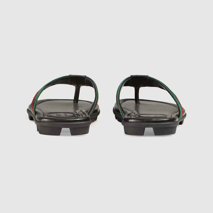 GUCCI Men's thong sandal with Web