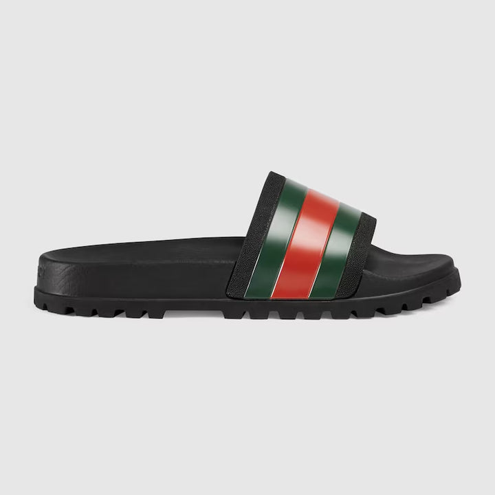 GUCCI Men's slide sandal with Web