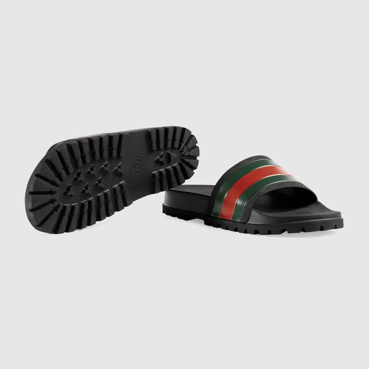 GUCCI Men's slide sandal with Web