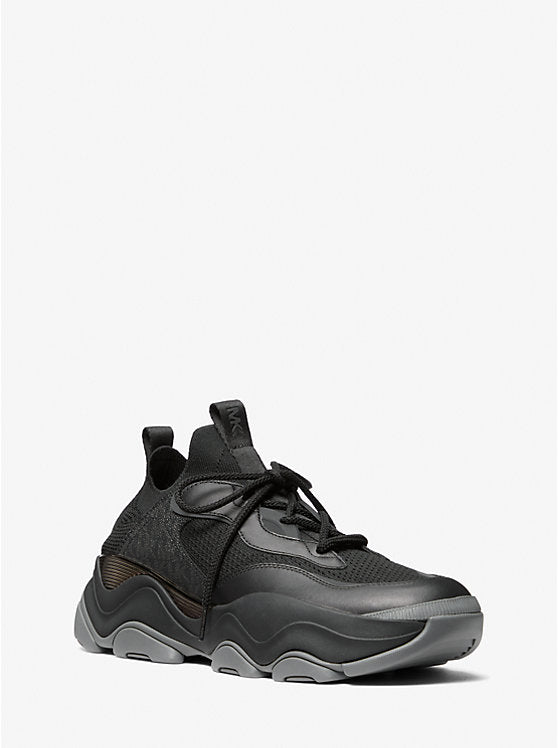 Michael Kors Atlas Mixed-Media Trainer