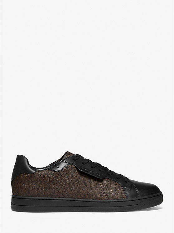Michael Kors Keating Logo and Leather Sneaker
