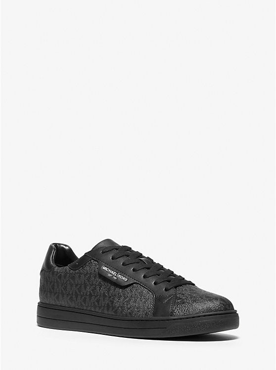 Michael Kors Keating Logo and Leather Sneaker