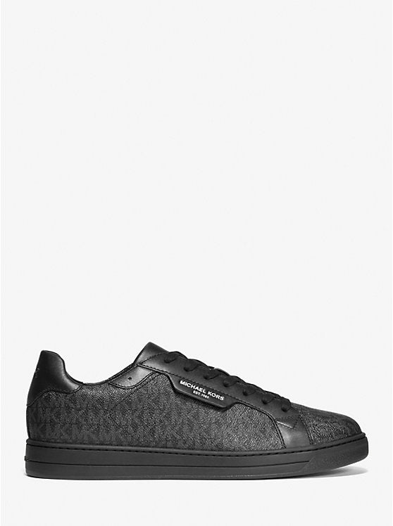 Michael Kors Keating Logo and Leather Sneaker