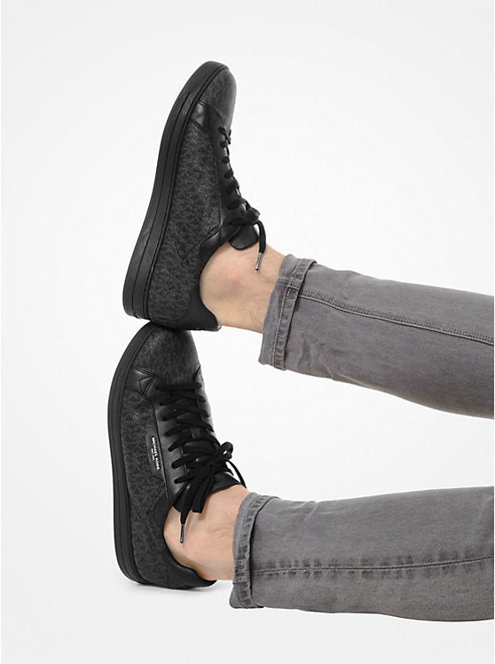 Michael Kors Keating Logo and Leather Sneaker