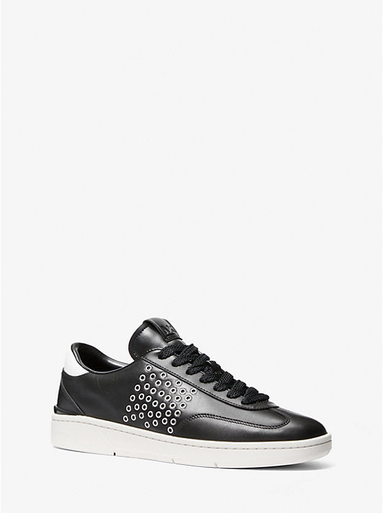 Michael Kors Wilton Grommeted Leather Sneaker