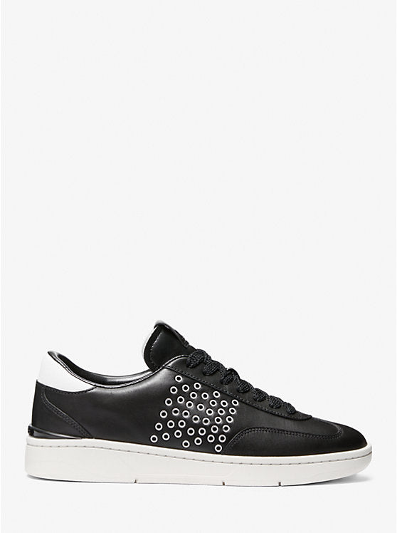 Michael Kors Wilton Grommeted Leather Sneaker