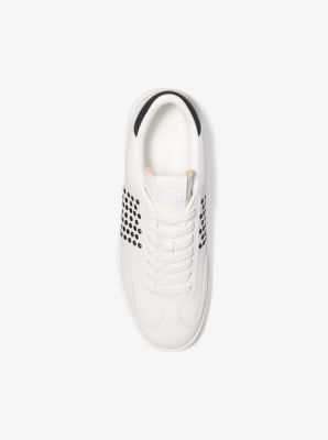 Michael Kors Wilton Grommeted Leather Sneaker