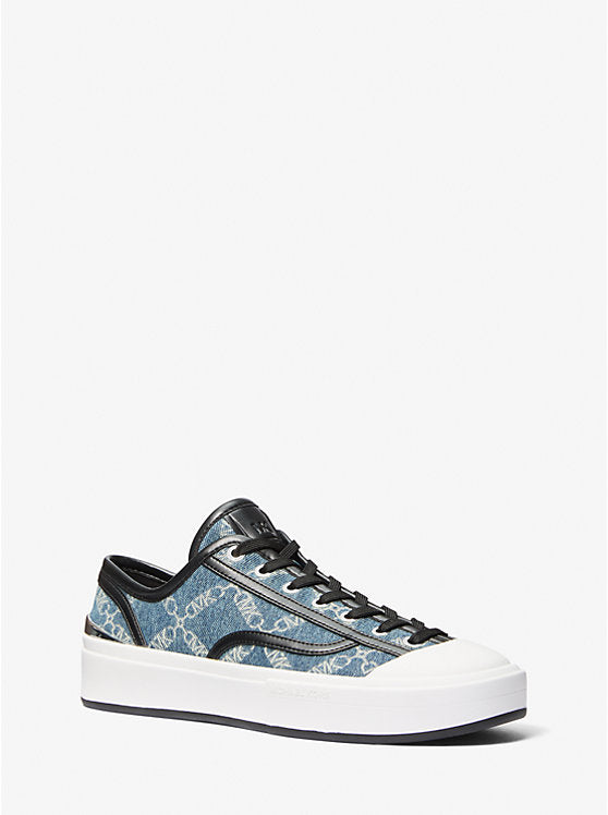 Michael Kors Jude Empire Diamond Jacquard Denim Sneaker