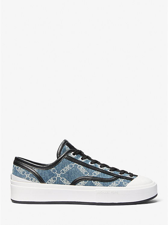 Michael Kors Jude Empire Diamond Jacquard Denim Sneaker