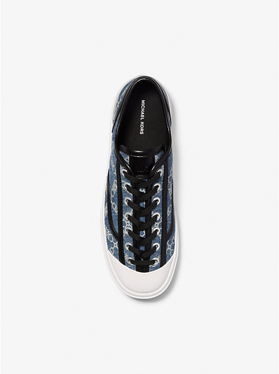 Michael Kors Jude Empire Diamond Jacquard Denim Sneaker
