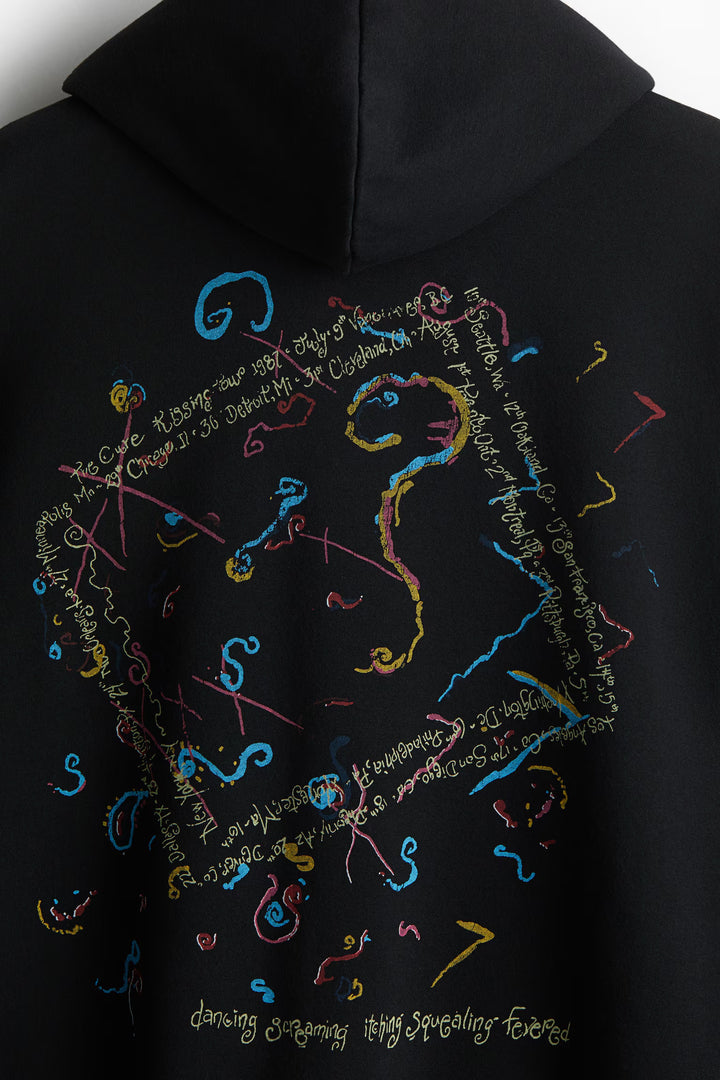 H&M Oversized Fit Printed Hoodie