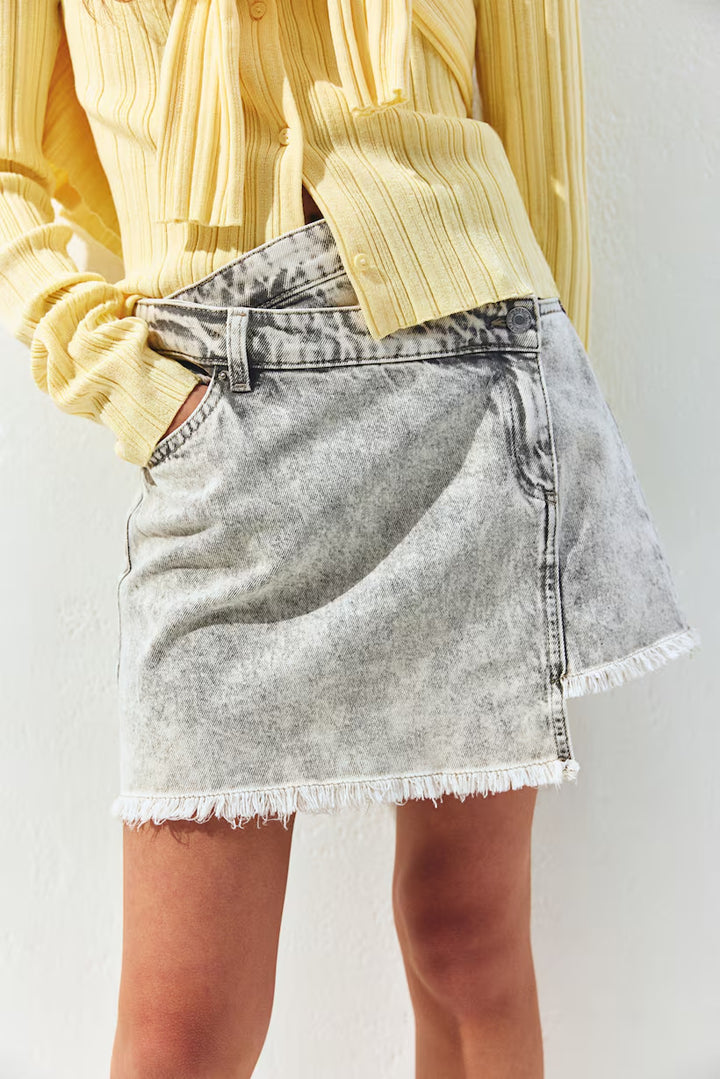 H&M Denim Wrap Skirt