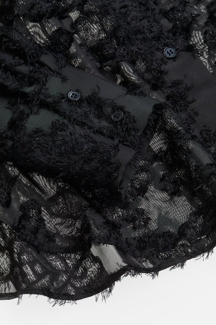 H&M Textured-weave Shirt