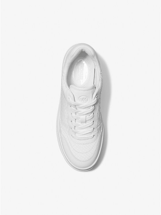 Michael Kors Hayes Snake Embossed Platform Sneaker