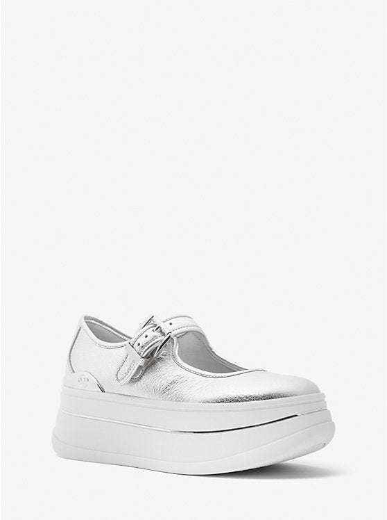 Michael Kors Hayes Metallic Leather Mary Jane Sneaker