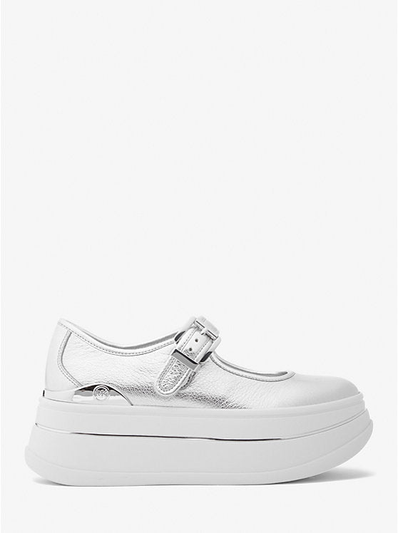 Michael Kors Hayes Metallic Leather Mary Jane Sneaker