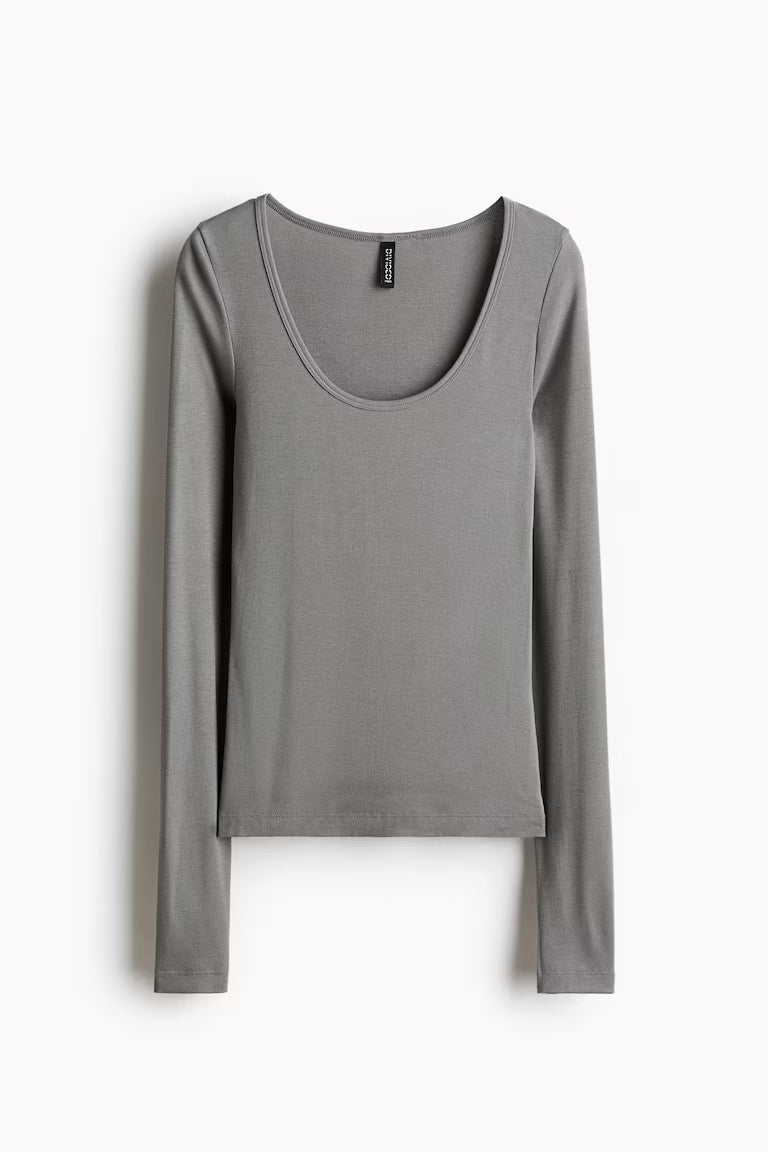 H&M RIBBED TOP