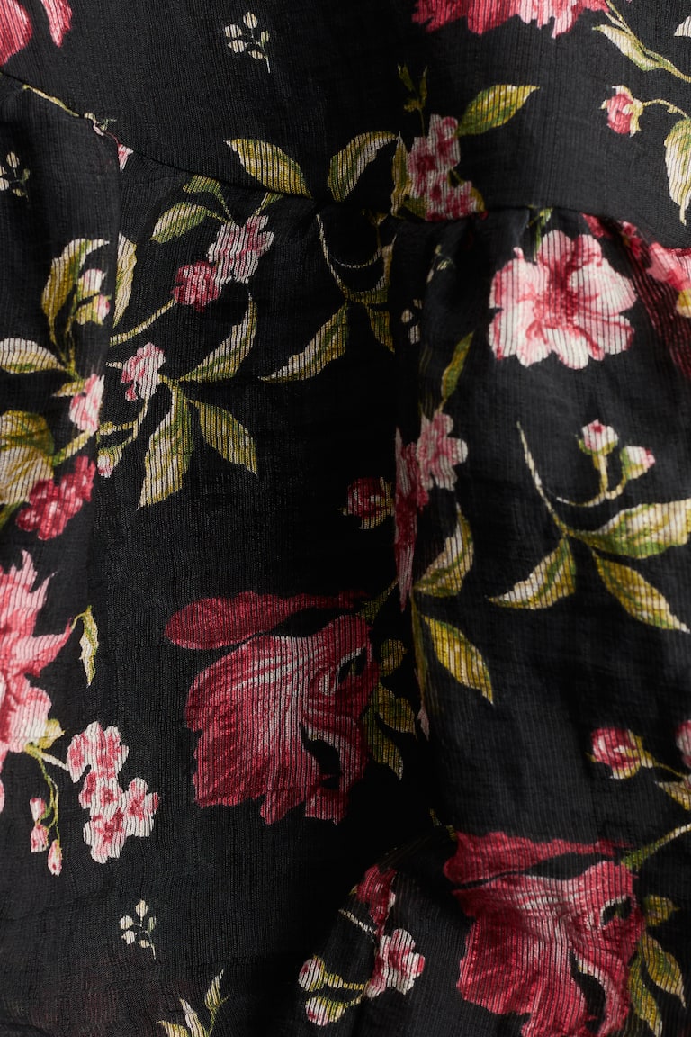 H&M Patterned Bubble-Hem Skirt