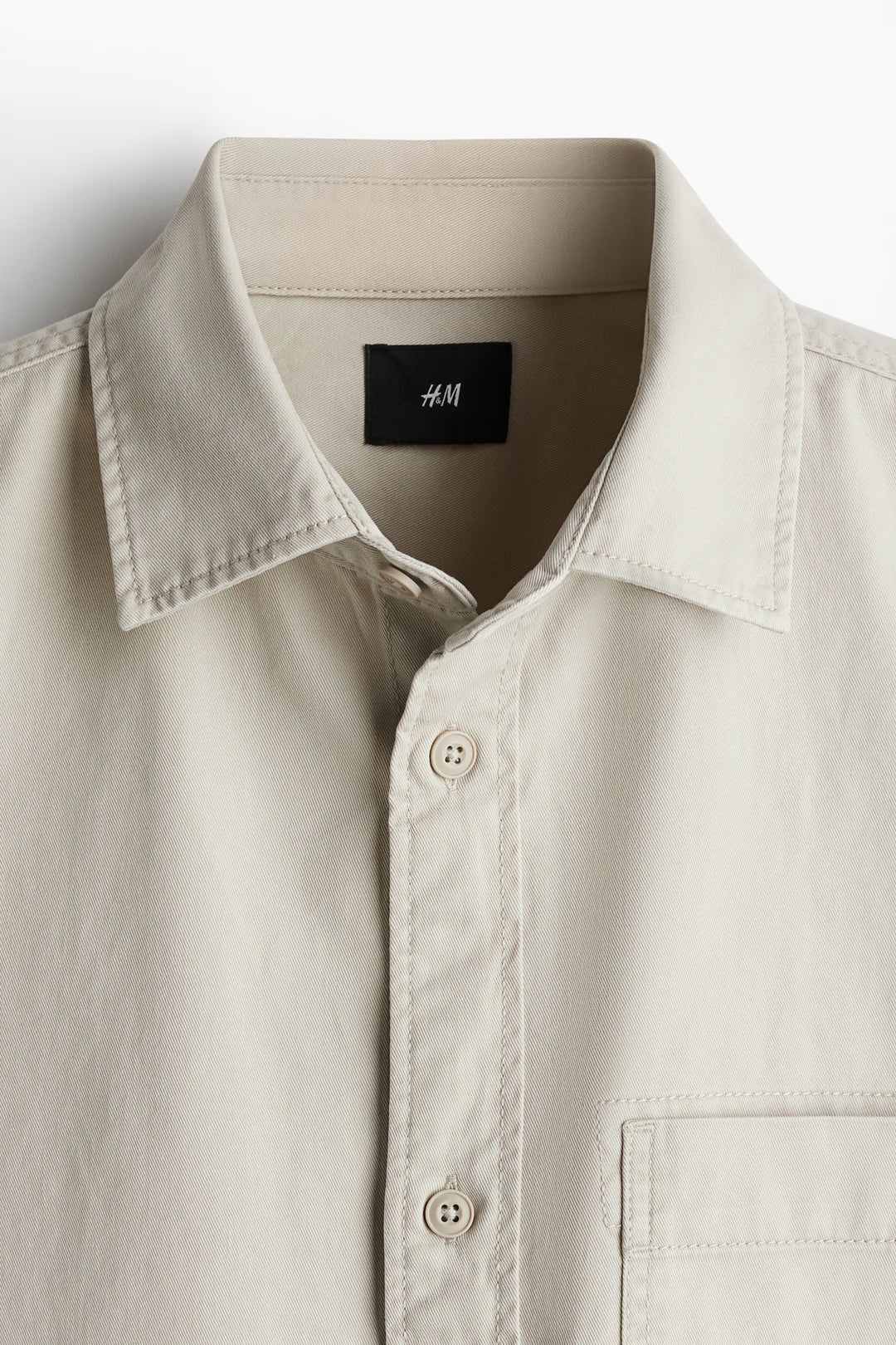H&M Regular-Fit Twill Overshirt