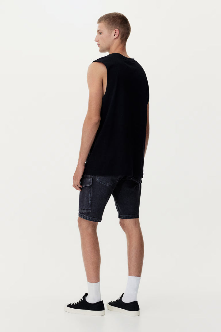 H&M Slim Denim Cargo Shorts