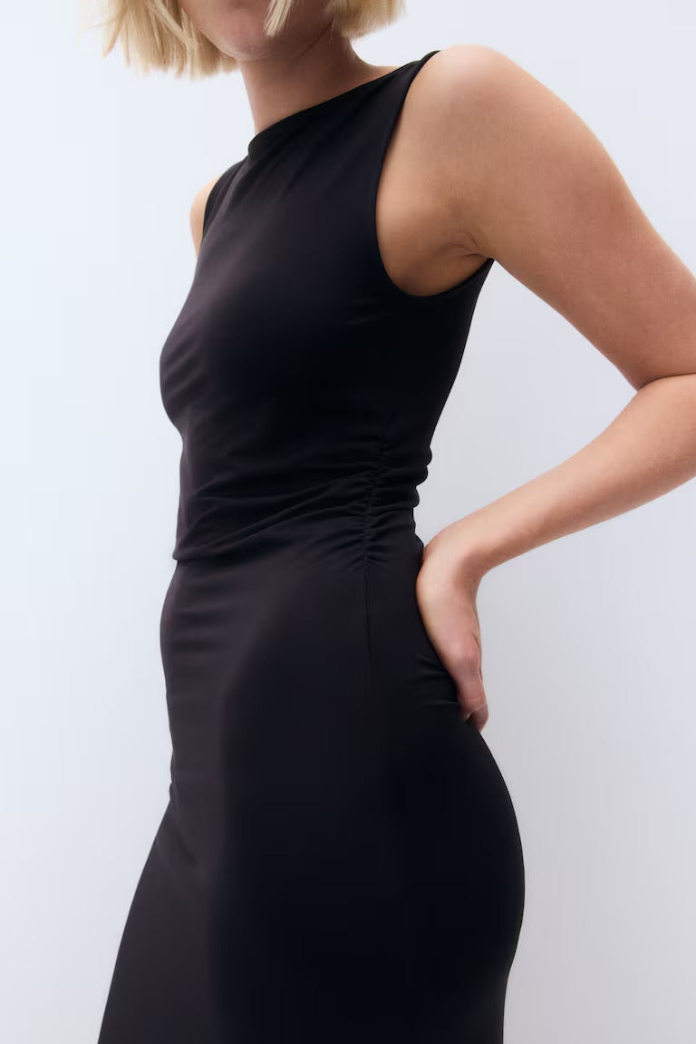 H&M Draped Bodycon Maxi Dress