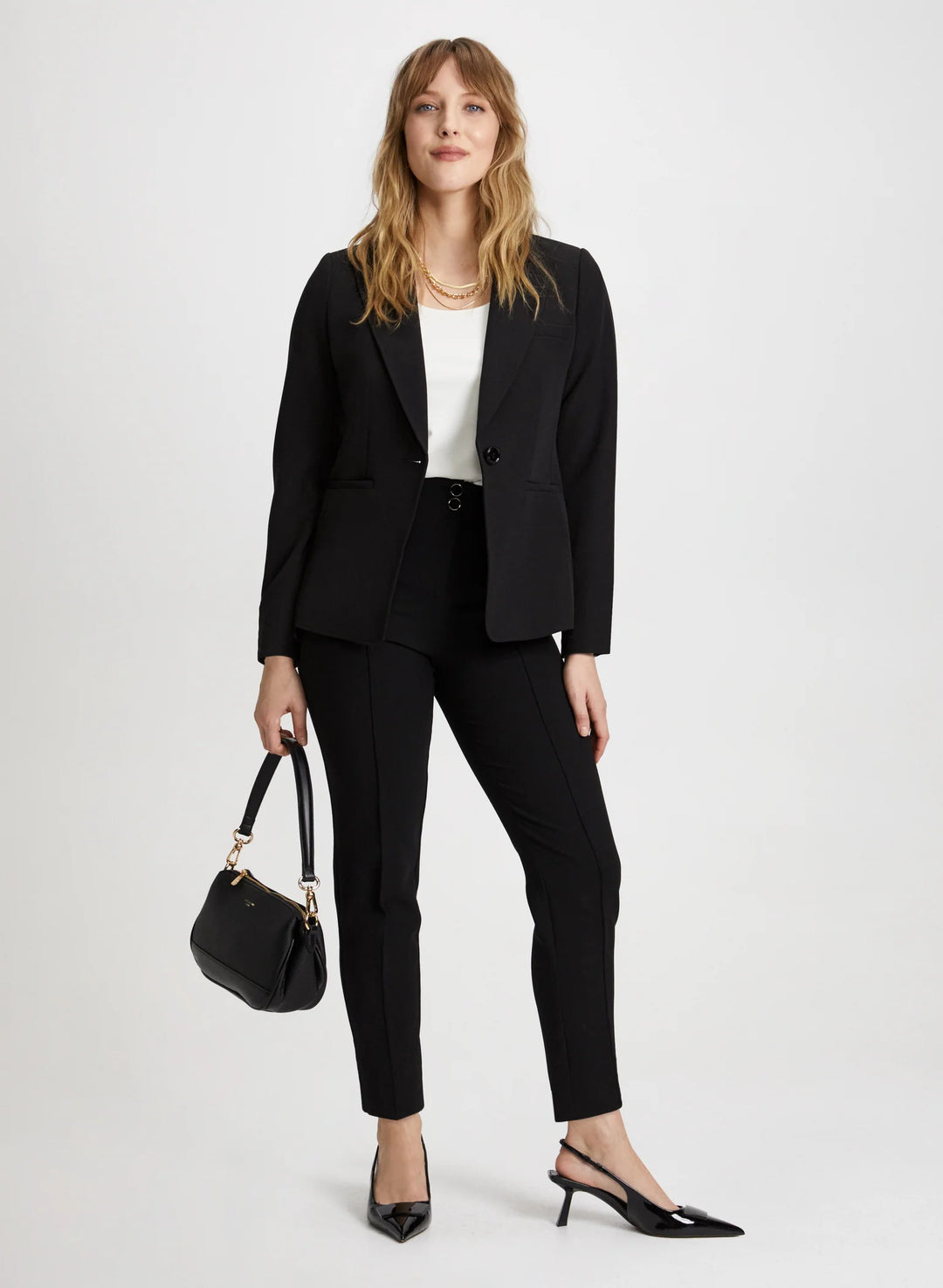 LAURA Notched Collar Blazer