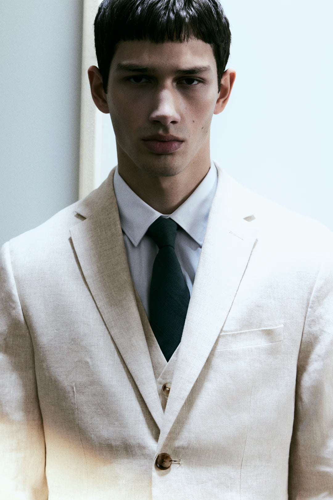 H&M Slim-Fit Linen Suit Vest