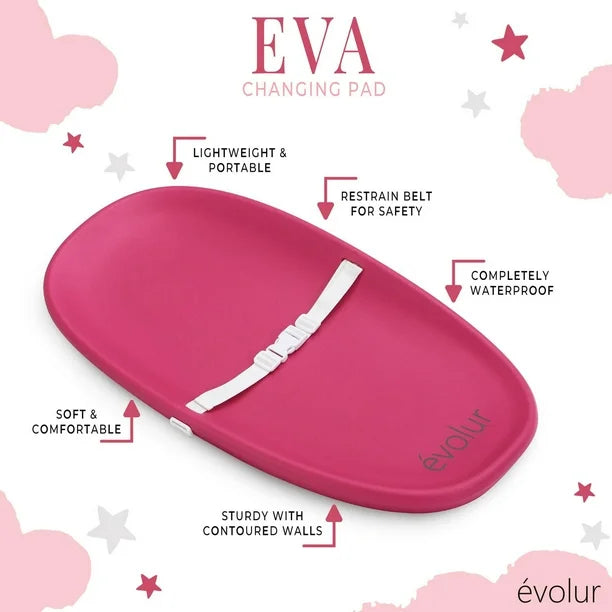 Evolur Eva Changing Pad, Lightweight and Portable