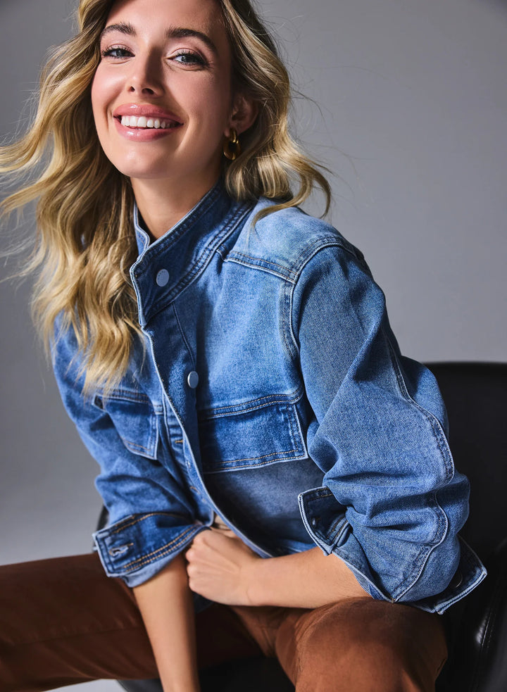 LAURA Cargo Pocket Denim Jacket