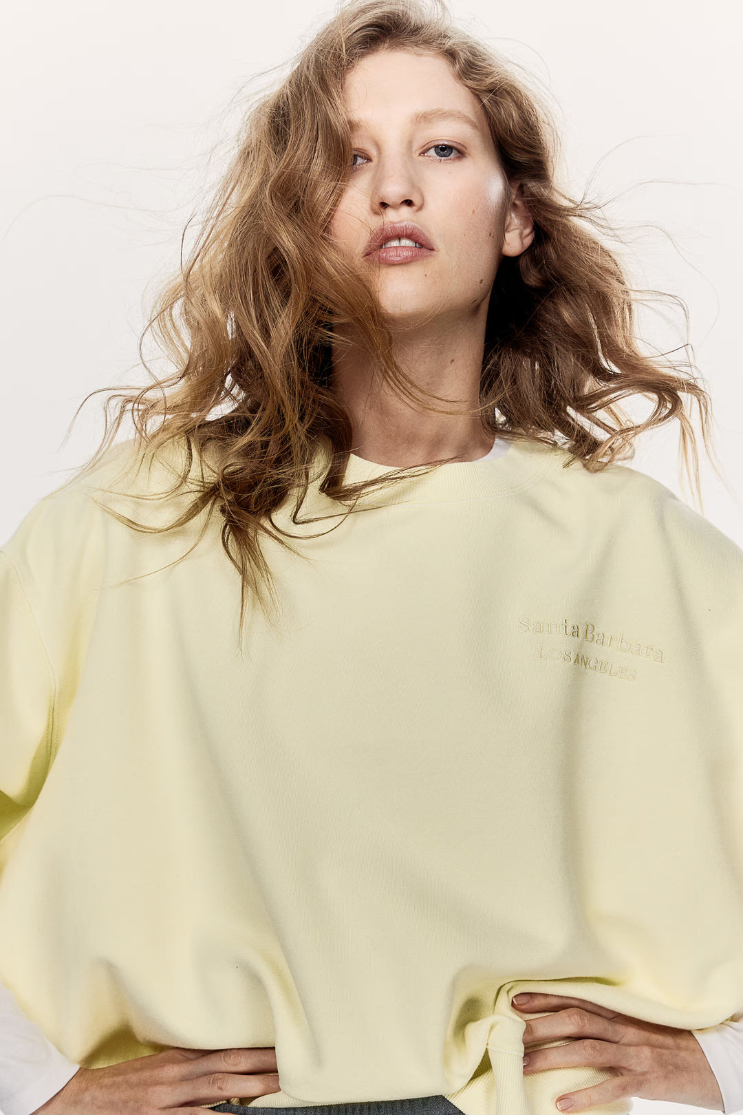 H&M Sweatshirt with Text Motif