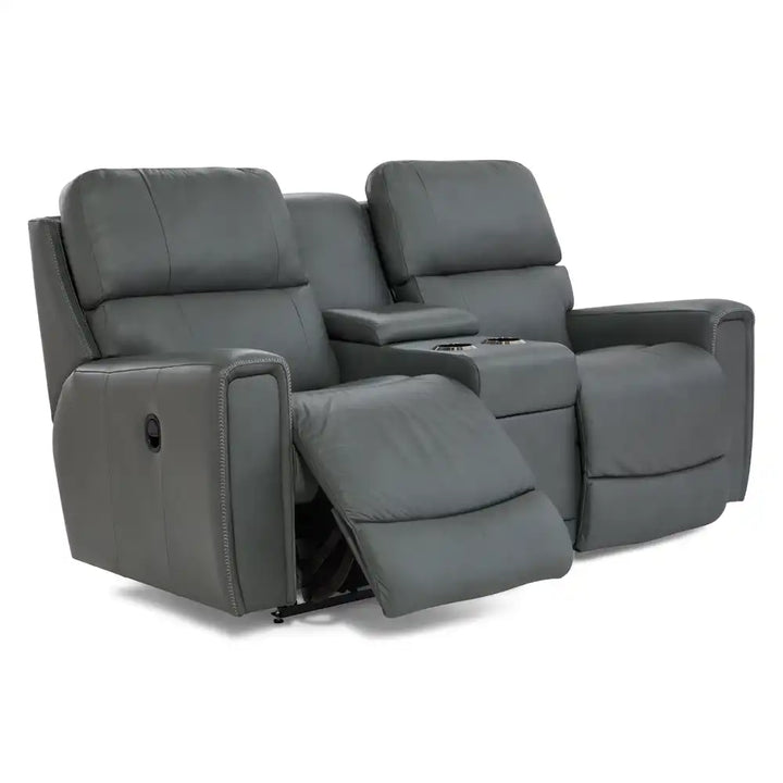 LAZBOY Apollo Reclining Loveseat w/ Console