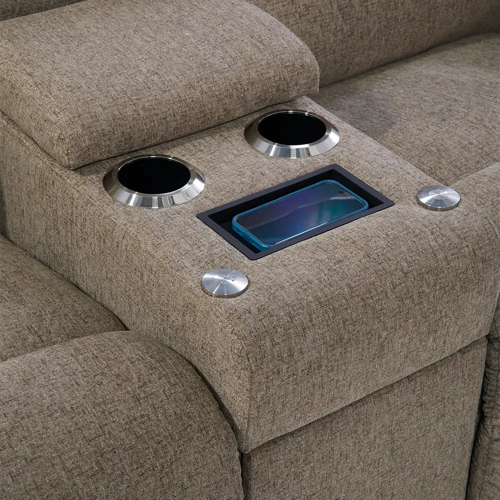 LAZBOY Joel Reclining Loveseat w/ Console