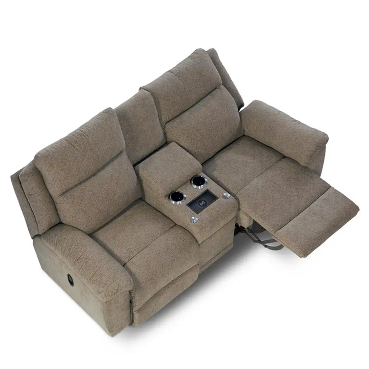 LAZBOY Joel Reclining Loveseat w/ Console