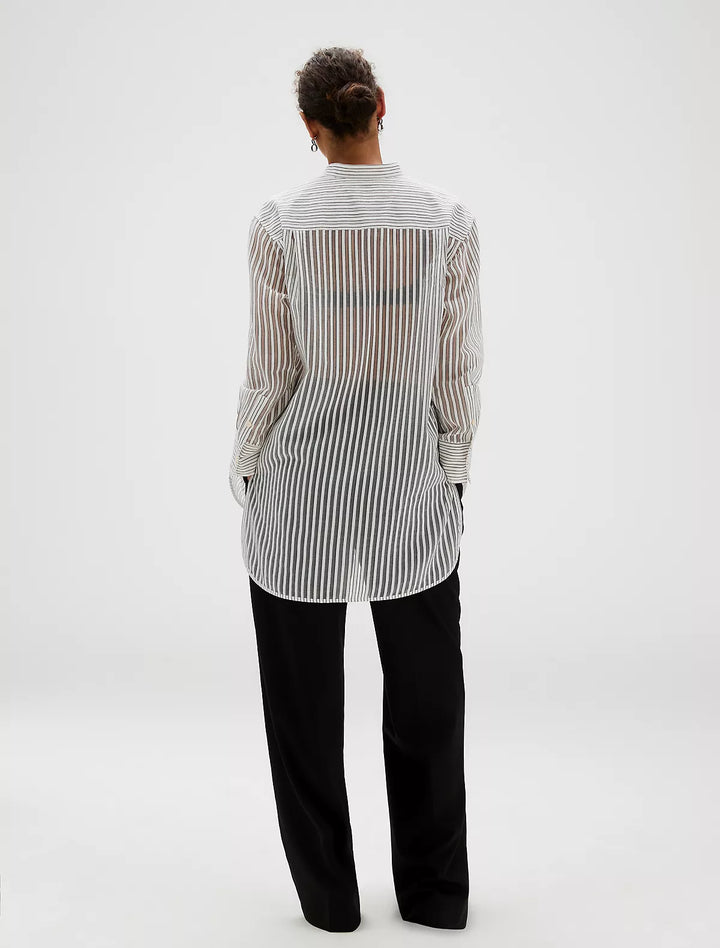 Calvin Klein Jacquard Stripe Popover Shirt