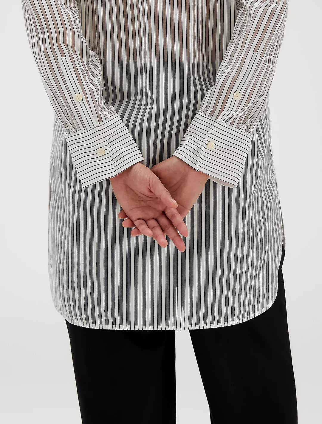 Calvin Klein Jacquard Stripe Popover Shirt