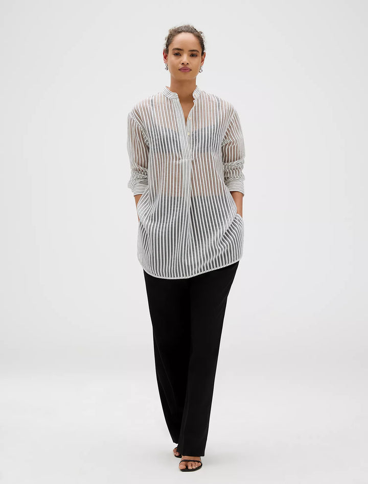 Calvin Klein Jacquard Stripe Popover Shirt