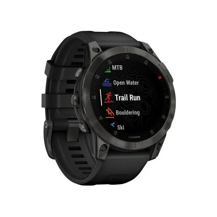 Garmin epix Gen 2, Premium active smartwatch, Health and wellness features, touchscreen AMOLED display, adventure watch with advanced features, black titanium