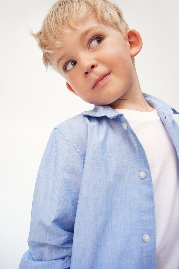 H&M Long-sleeved Cotton Shirt