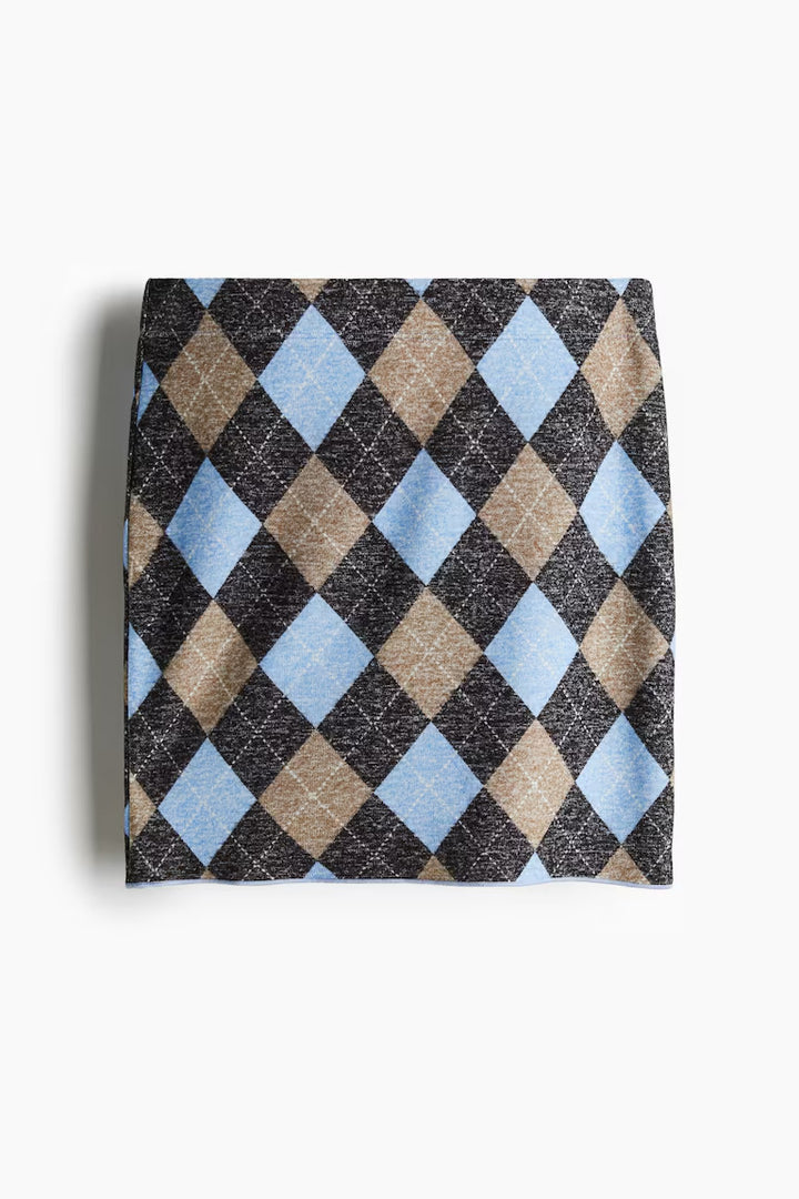 H&M FINE-KNIT MINI SKIRT