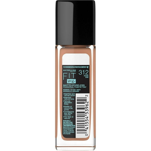 Maybelline New York Fit Me®, Matte + Poreless Liquid Foundation, Fit Me Matte + Poreless Foundation