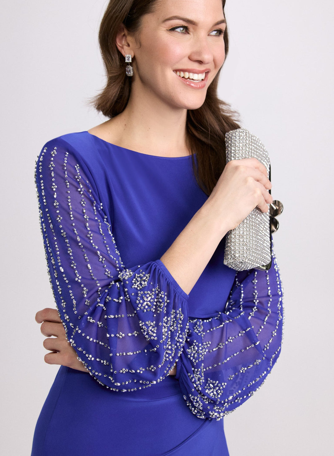 LAURA Beaded Sleeve Dress