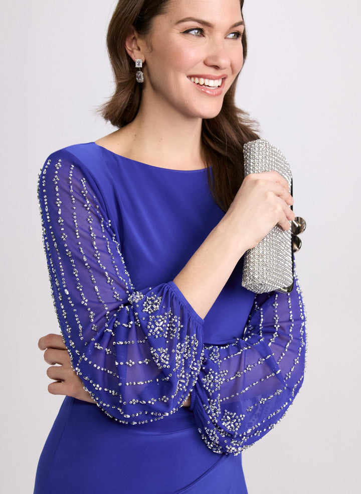 LAURA Beaded Sleeve Dress
