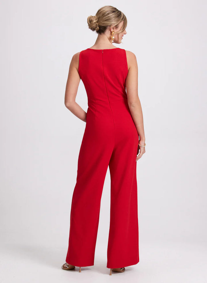 LAURA Split-Leg Crepe Jumpsuit