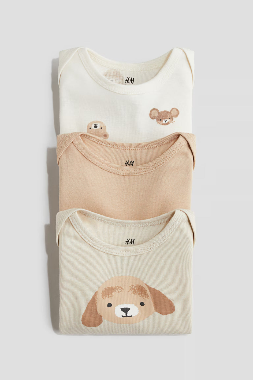 H&M  3-pack Printed Jersey Bodysuits