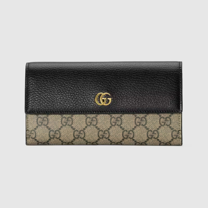 GUCCI GG Marmont bi-color continental wallet