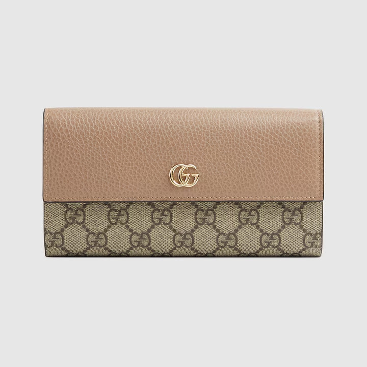 GUCCI GG Marmont bi-color continental wallet